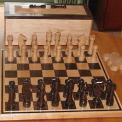 Maple & Wenge Chess board image