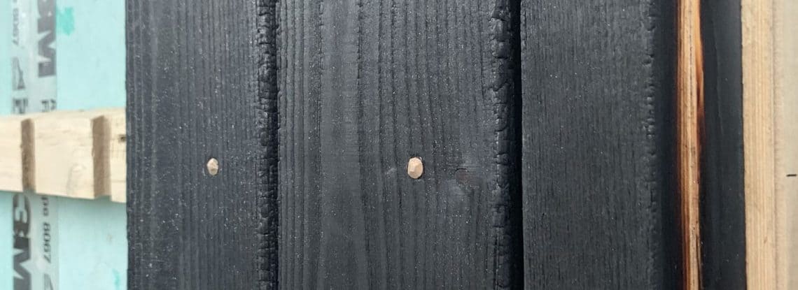 Siberian Larch weatherboard fixing detail