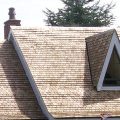 Cedar roof shingles